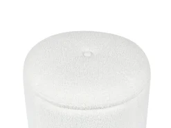 Pouf contenitore MARYLAND Bouclé Bianco sporco