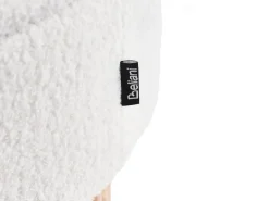 Pouf contenitore RICHEY Bouclé Bianco sporco