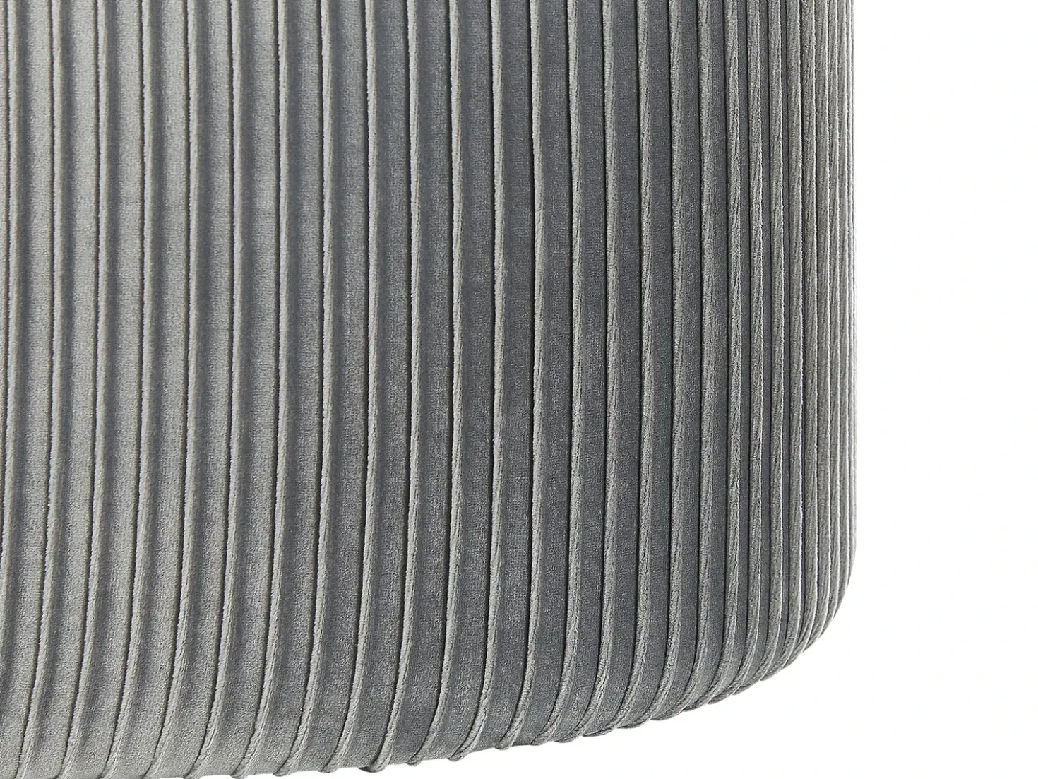 Pouf contenitore RICHLAND Velluto Grigio chiaro