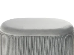 Pouf contenitore RICHLAND Velluto Grigio chiaro