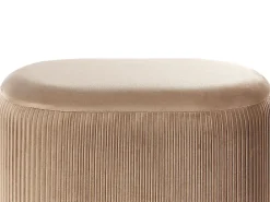 Pouf contenitore RICHLAND Velluto Beige