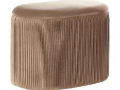Pouf contenitore RICHLAND Velluto Beige