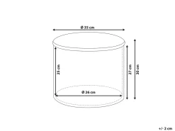 Pouf contenitore TUNICA Cotone Rosa