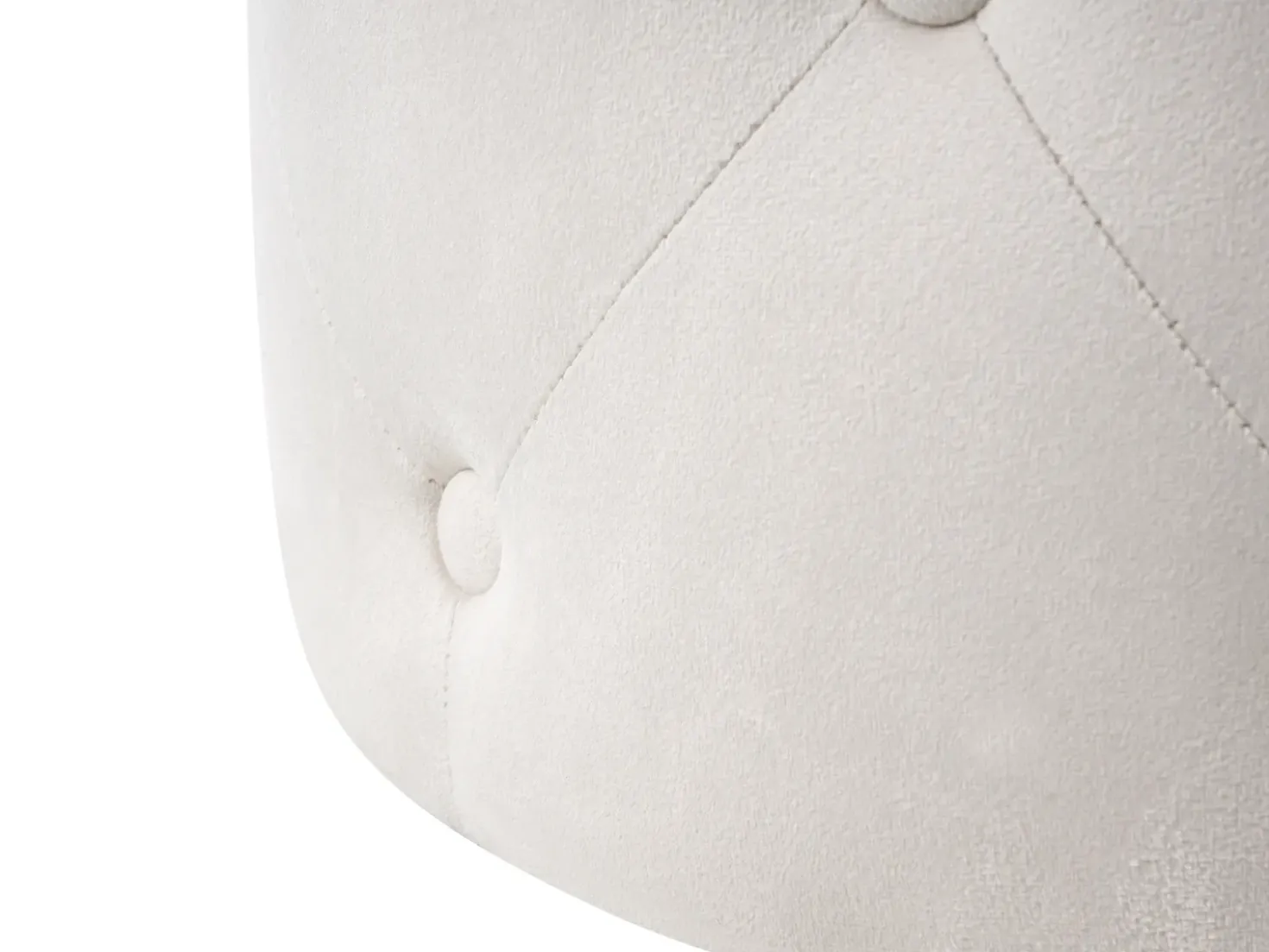 Pouf COROLLA Velluto Bianco sporco