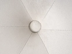 Pouf COROLLA Velluto Bianco sporco
