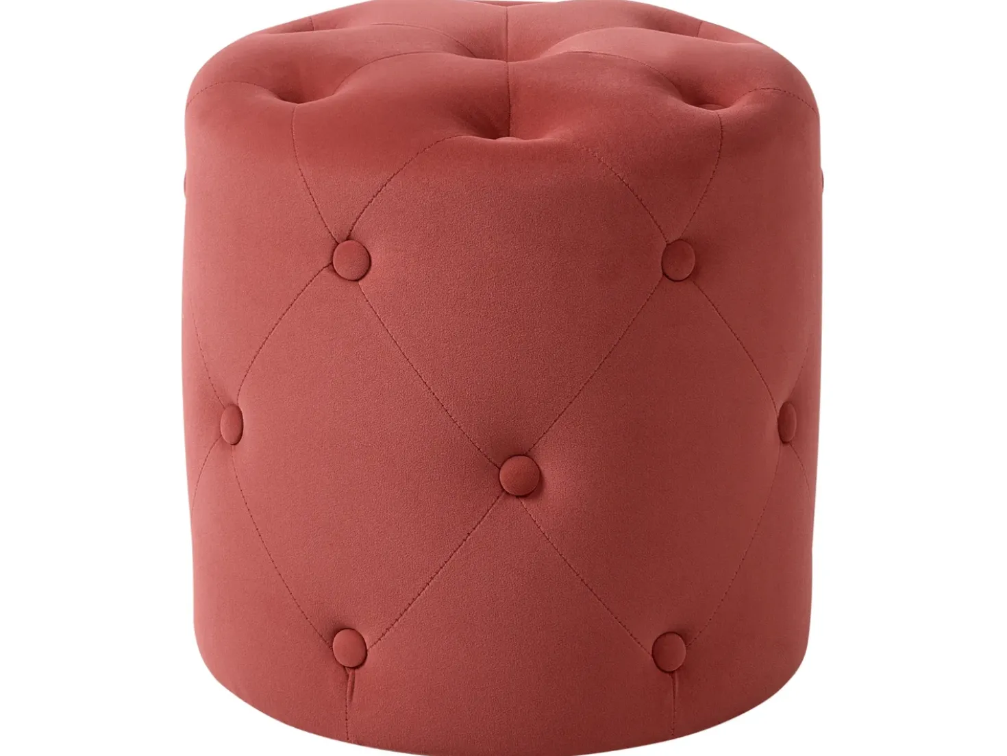 Pouf COROLLA Velluto Corallo