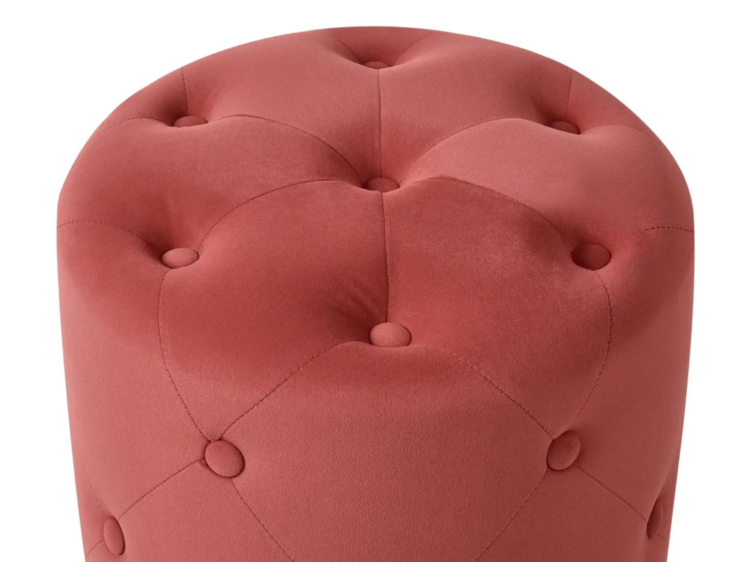 Pouf COROLLA Velluto Corallo