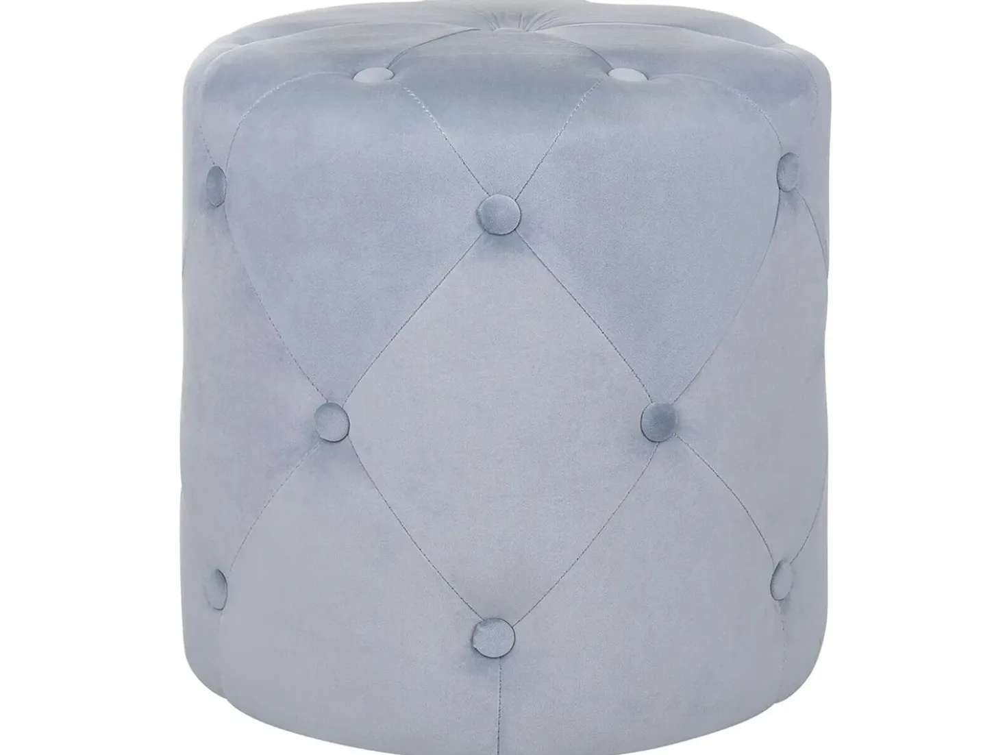 Pouf COROLLA Velluto Grigio chiaro
