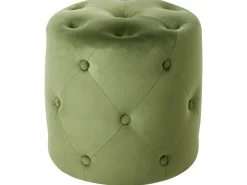 Pouf COROLLA Velluto Verde oliva