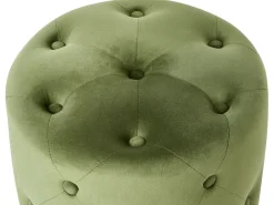 Pouf COROLLA Velluto Verde oliva