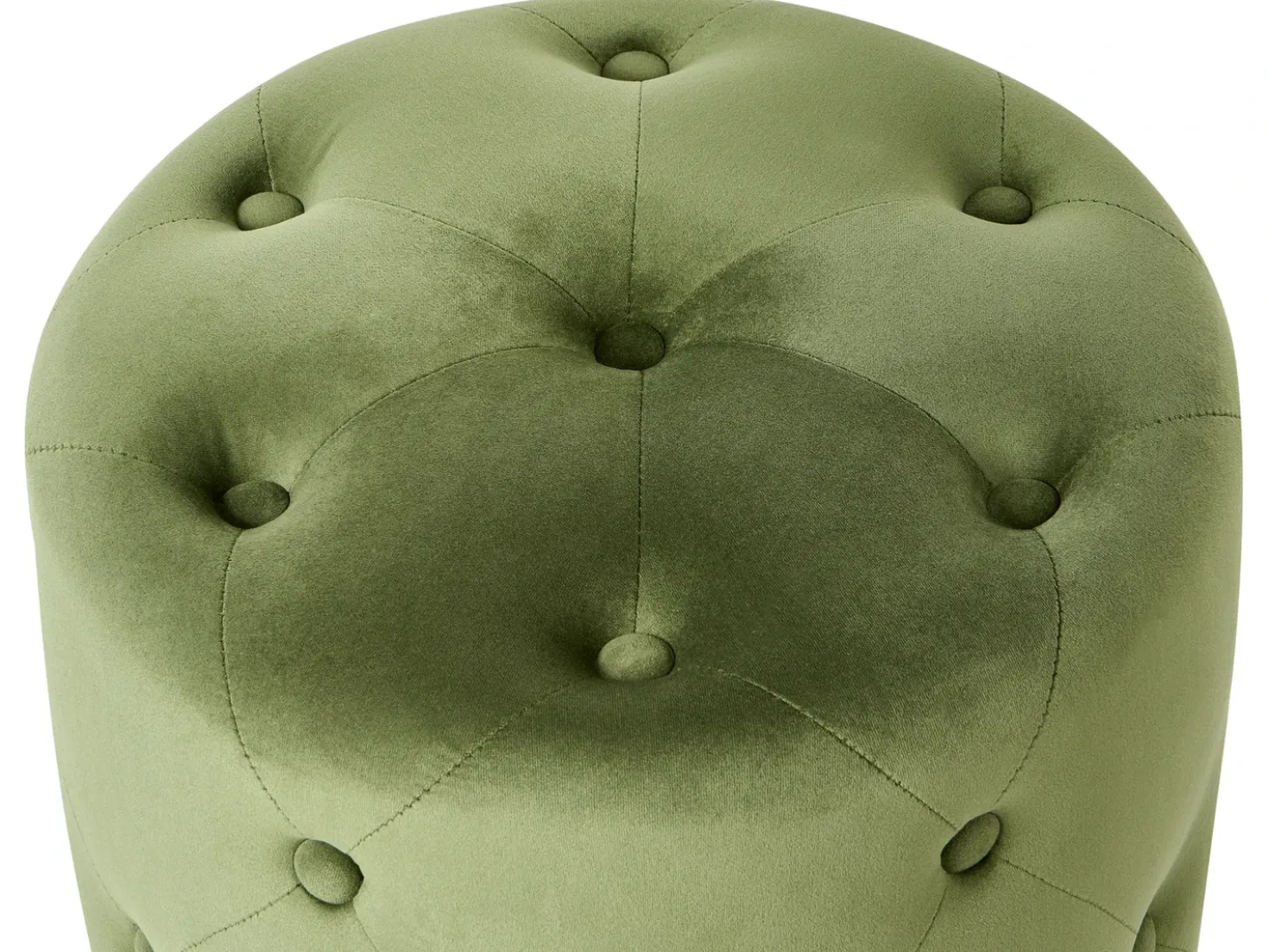 Pouf COROLLA Velluto Verde oliva