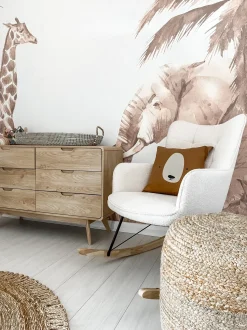 Pouf DALAMA Iuta Beige sabbia
