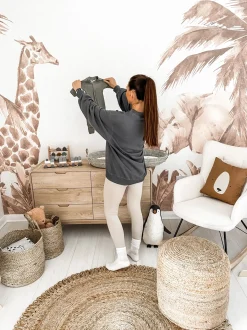 Pouf DALAMA Iuta Beige sabbia
