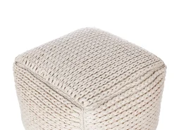 Pouf DAMAN Cotone Beige chiaro