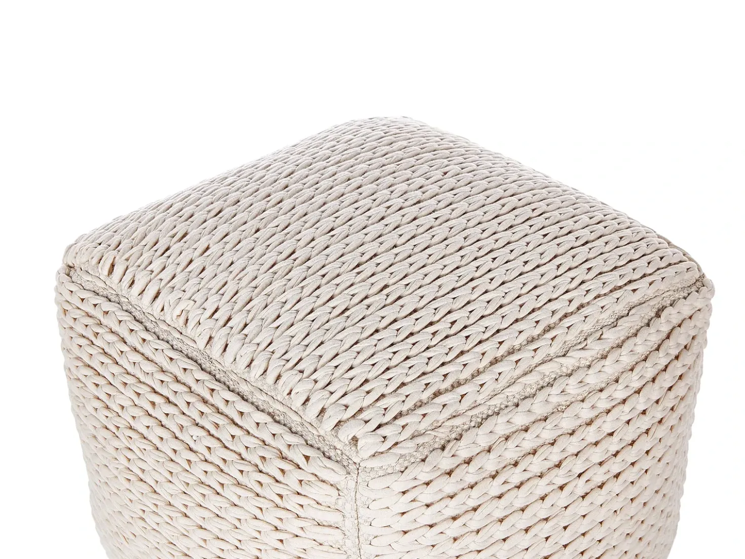Pouf DAMAN Cotone Beige chiaro