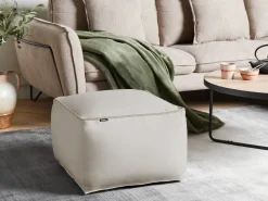 Pouf DAREYN Velluto Beige chiaro
