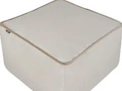 Pouf DAREYN Velluto Beige chiaro