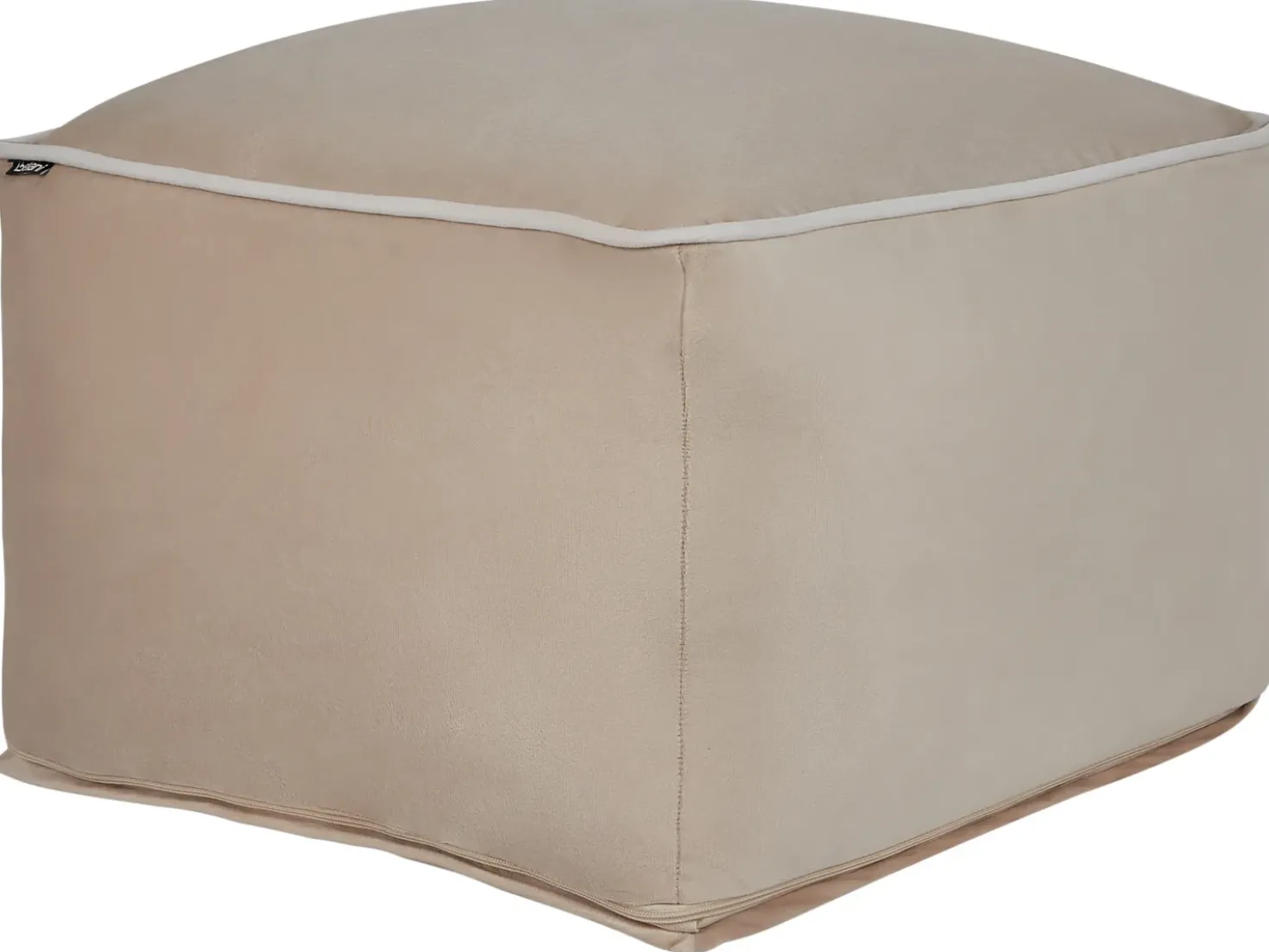 Pouf DAREYN Velluto Beige sabbia
