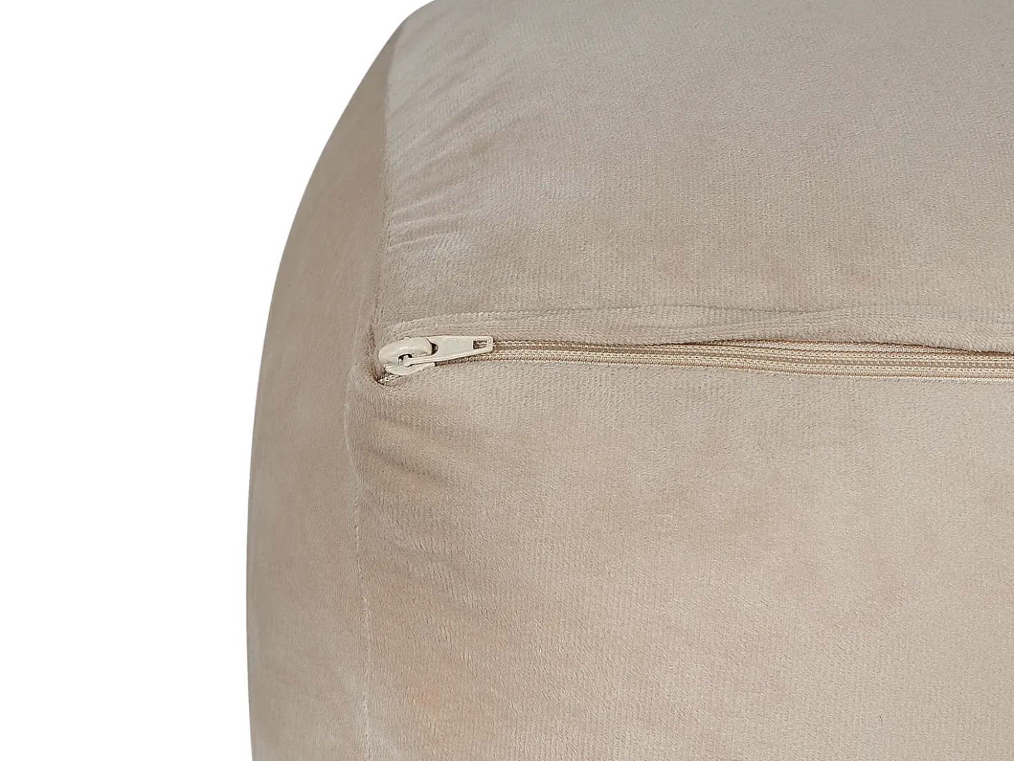 Pouf DAREYN Velluto Beige sabbia