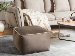 Pouf DAREYN Velluto Marrone