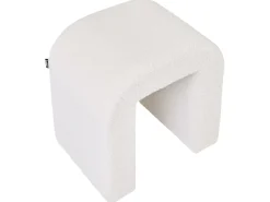 Pouf ESTES Bouclé Bianco sporco