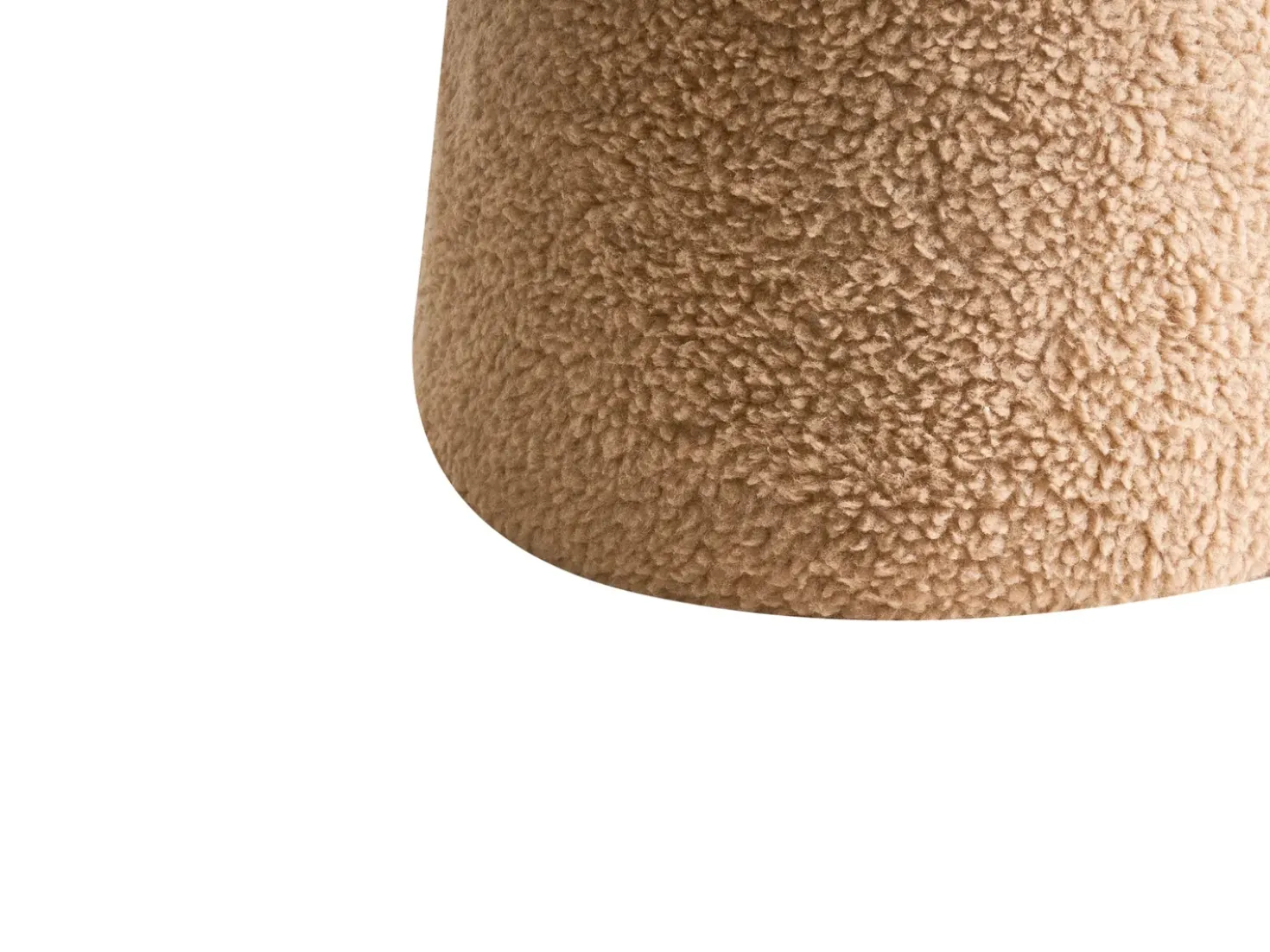 Pouf EUFAULA Bouclé Beige