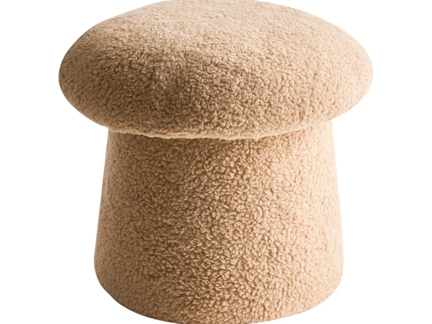 Pouf EUFAULA Bouclé Beige