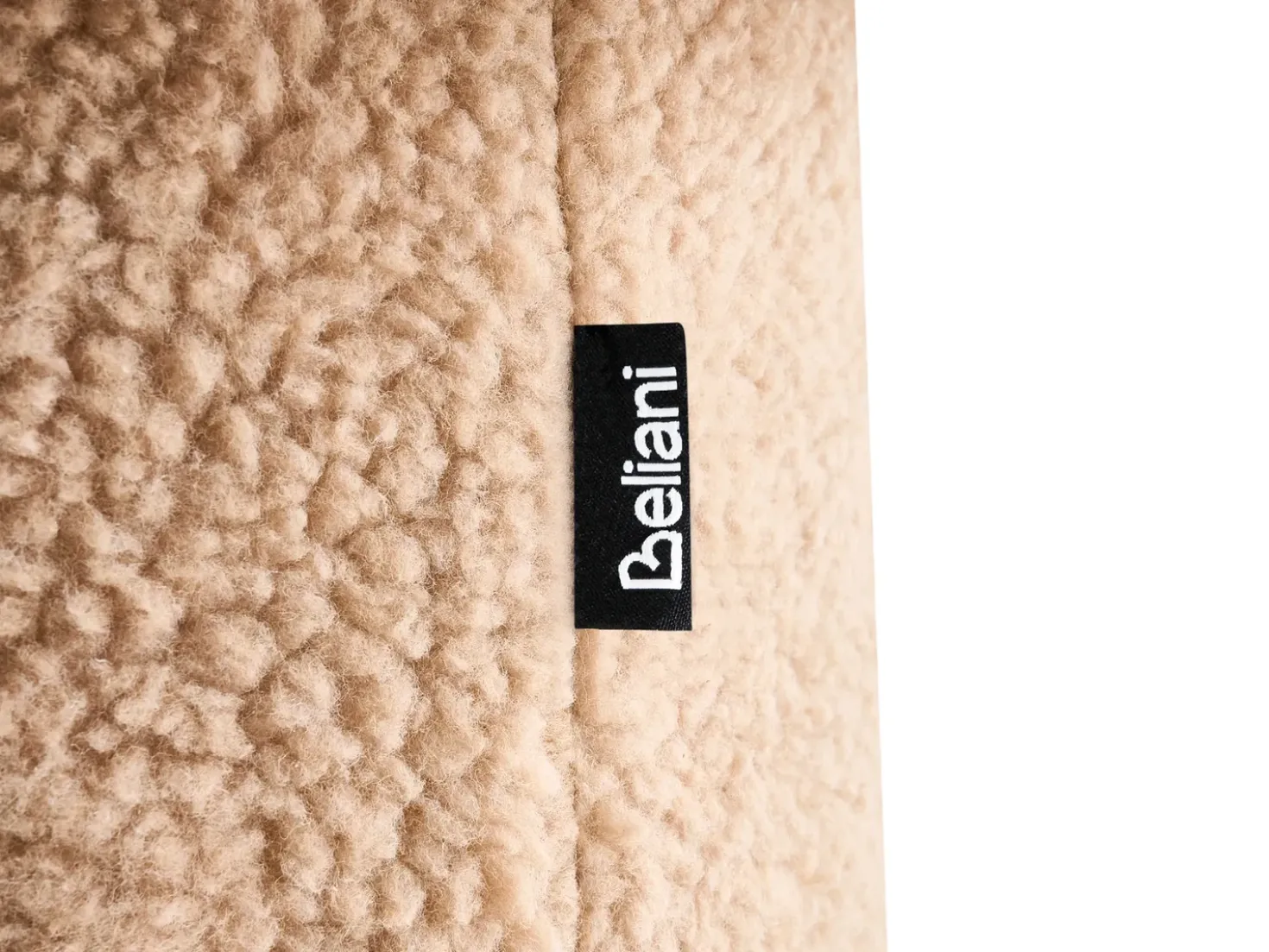 Pouf EUFAULA Bouclé Beige