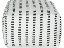 Pouf GAJAN Tessuto Bianco