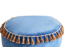 Pouf GOTHA Velluto Blu