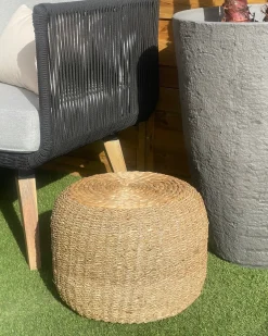 Pouf HAIPHONG Alghe marine Beige