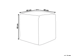 Pouf HIRRI Cotone Arancione