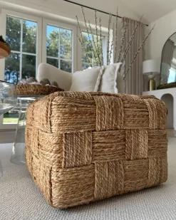 Pouf HOSRI Iuta Beige