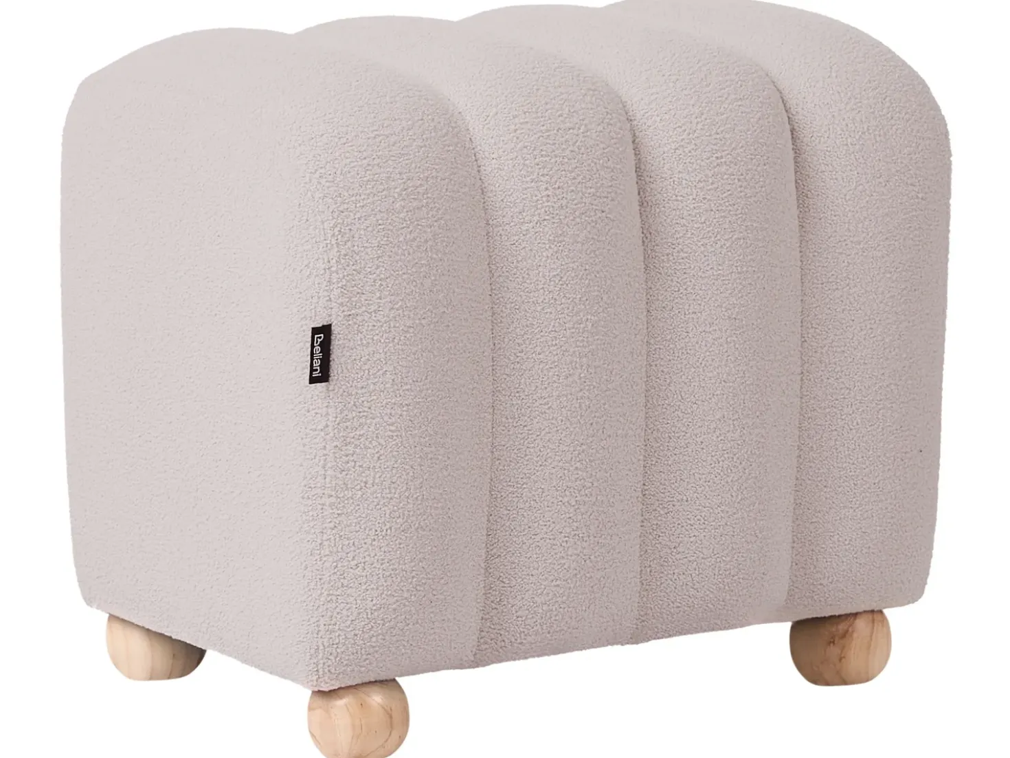 Pouf IDYLLWILD Bouclé Bianco sporco