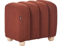 Pouf IDYLLWILD Bouclé Marrone dorato