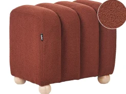 Pouf IDYLLWILD Bouclé Marrone dorato
