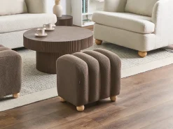Pouf IDYLLWILD Bouclé Marrone