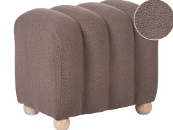 Pouf IDYLLWILD Bouclé Marrone