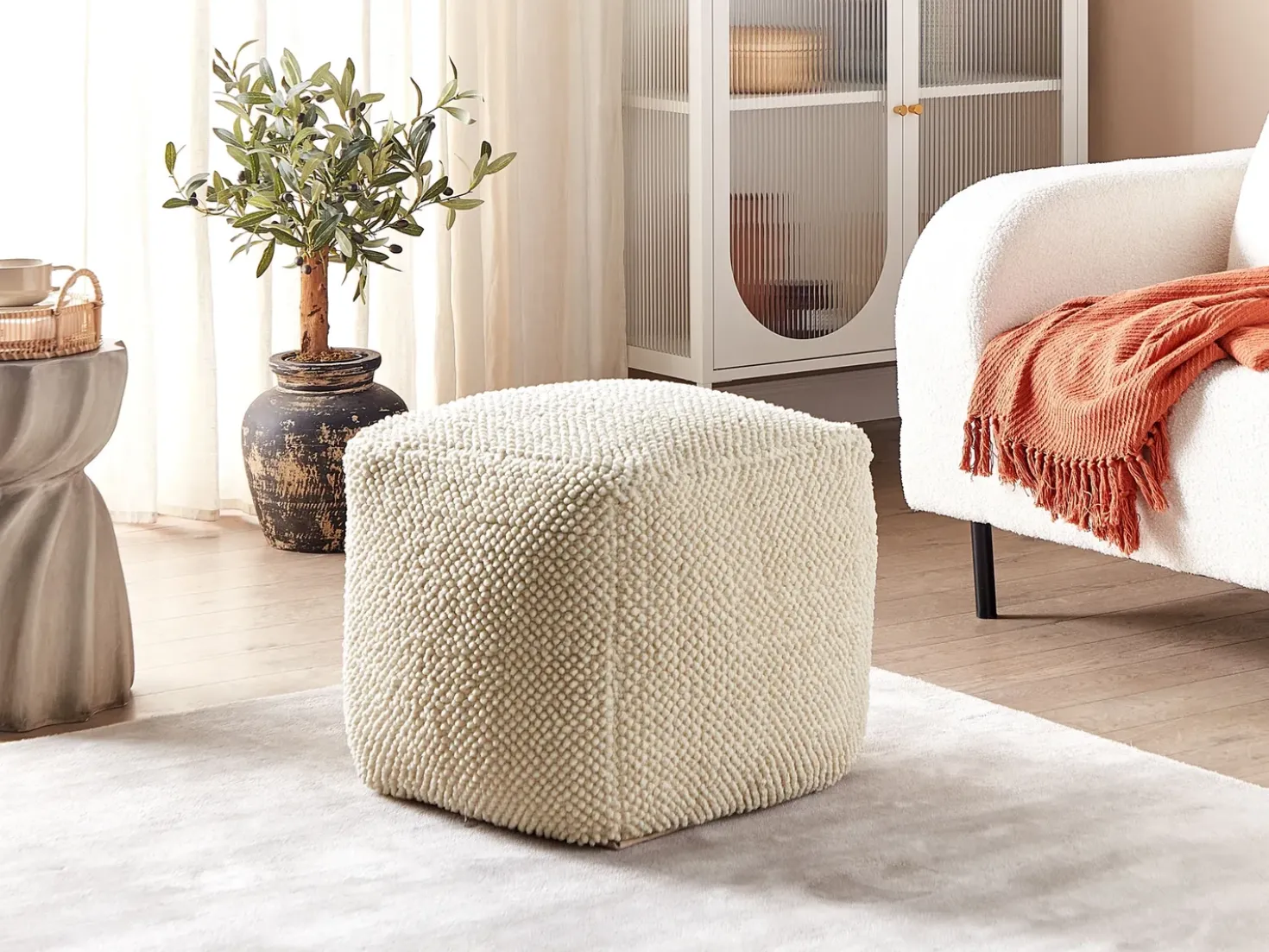 Pouf JOARA Cotone Beige