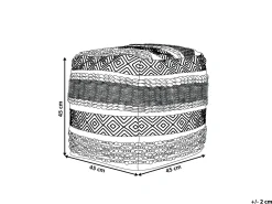Pouf KANAM Cotone Beige chiaro