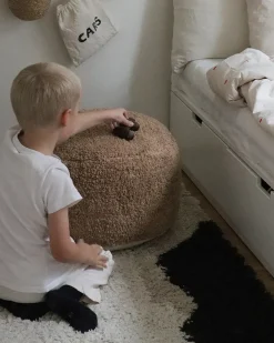 Pouf KANDHKOT Cotone Marrone