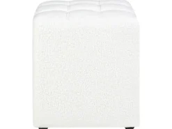 Pouf KANSAS Bouclé Bianco