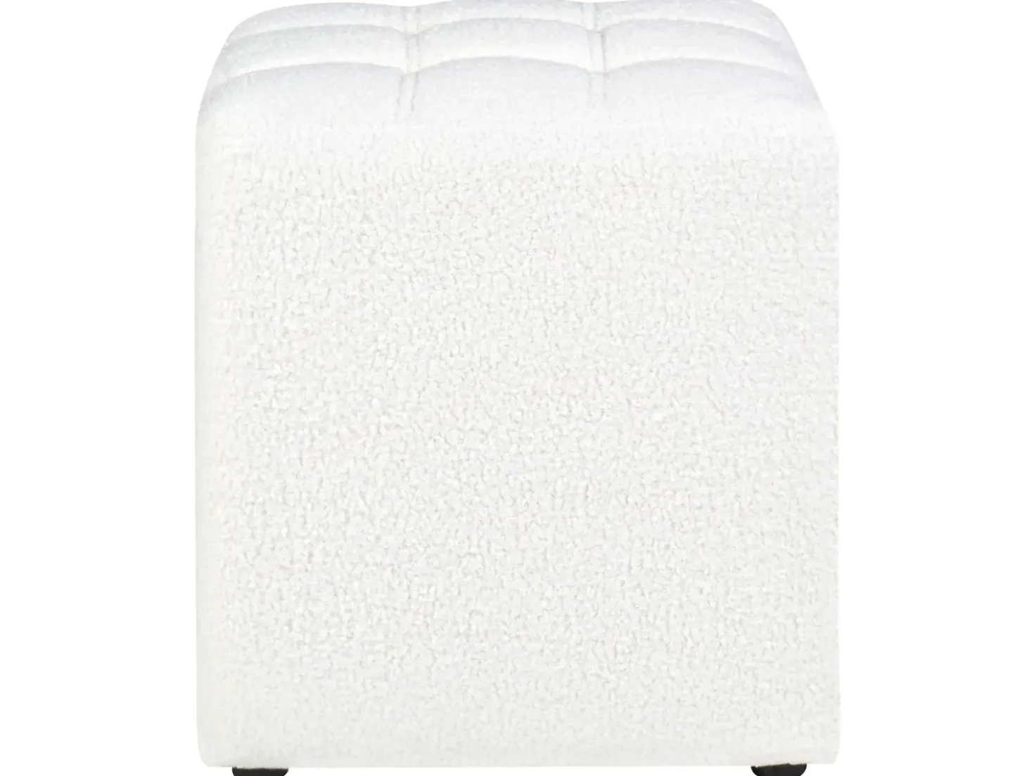 Pouf KANSAS Bouclé Bianco