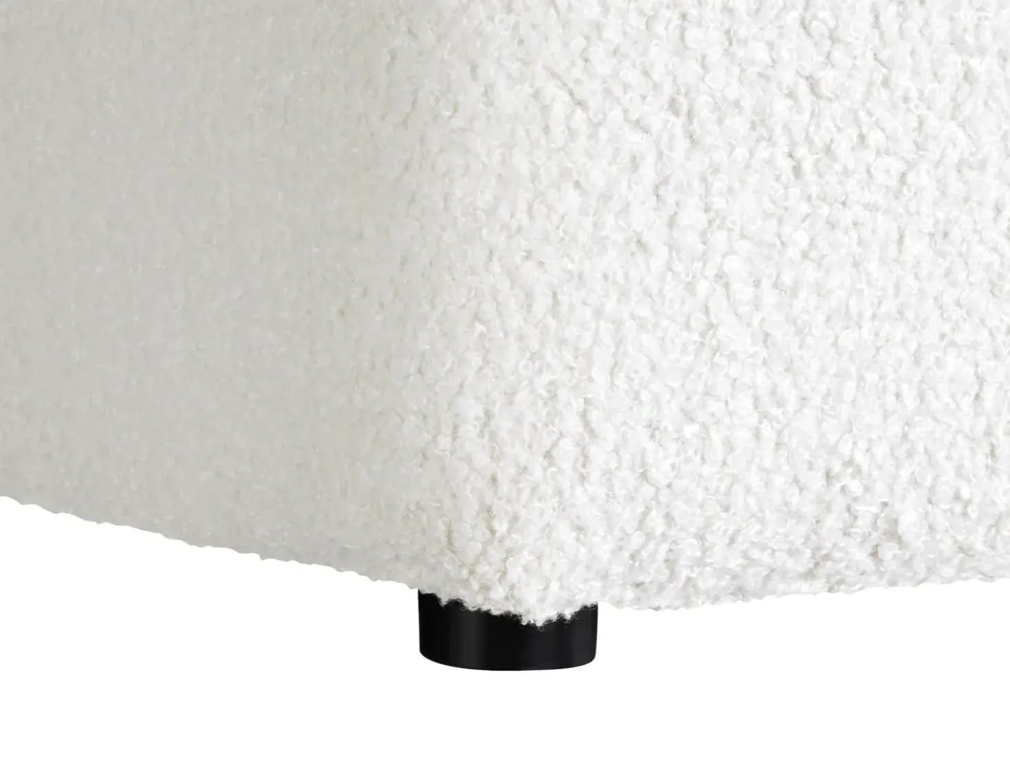 Pouf KANSAS Bouclé Bianco