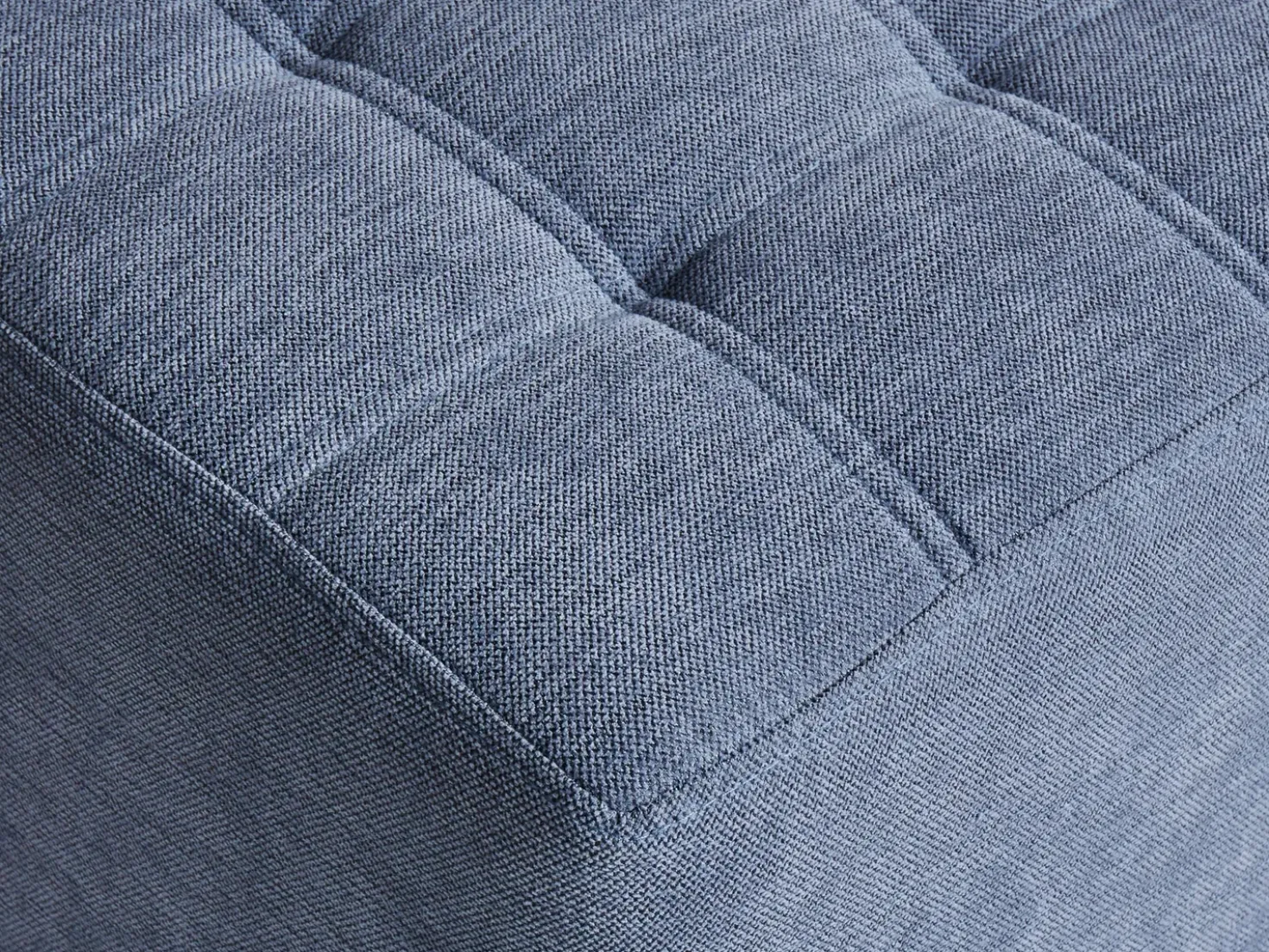 Pouf KANSAS Tessuto Blu