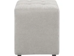 Pouf KANSAS Tessuto Grigio chiaro