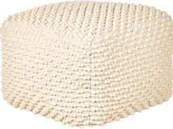 Pouf KINGRI Cotone Beige chiaro
