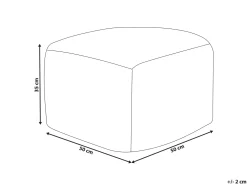Pouf KINGRI Cotone Tortora