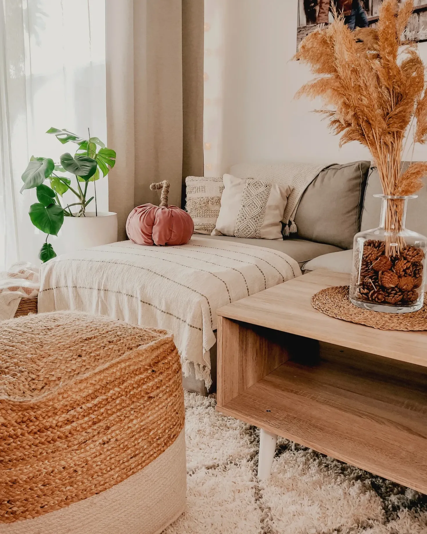 Pouf KIRAMA Iuta Beige