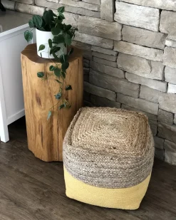 Pouf KIRAMA Iuta Giallo
